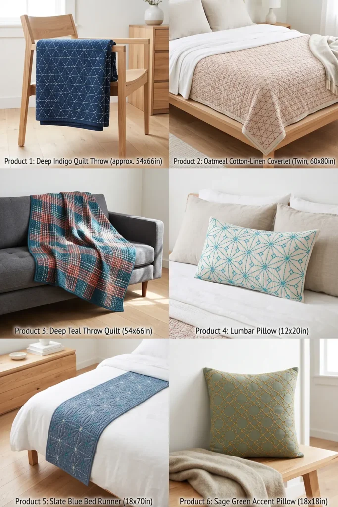 Kagome Basket Weave Sashiko Quilts for Textured Comfort