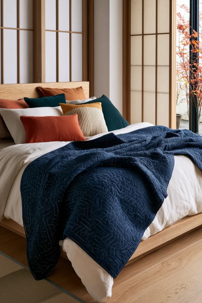 Kagome Basket Weave Sashiko Quilts for Textured Comfort