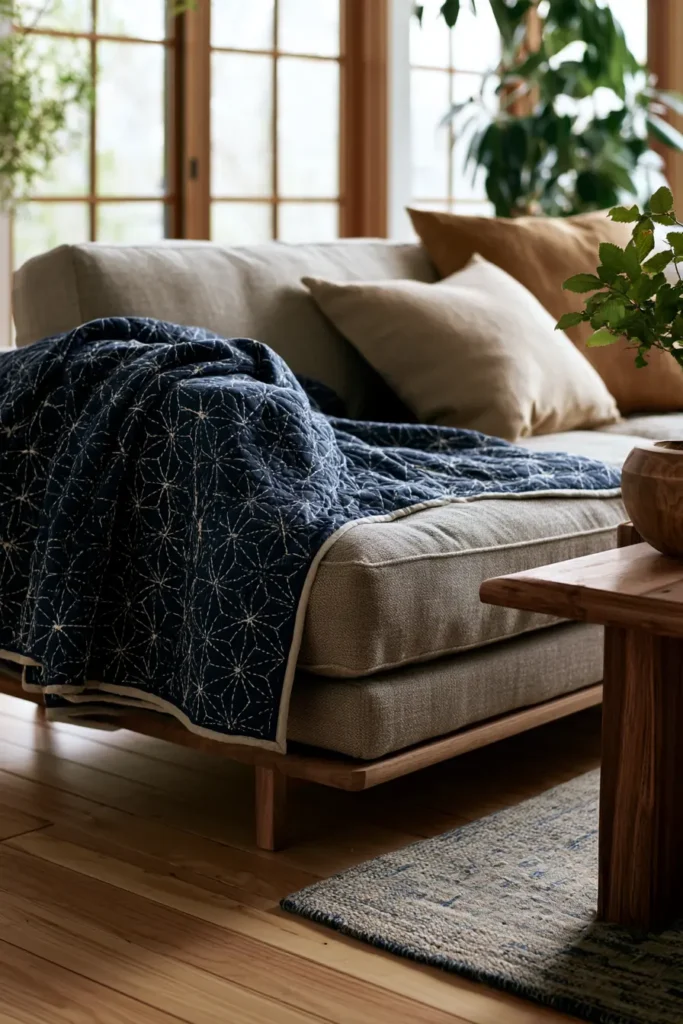 Kagome Basket Weave Sashiko Quilts for Textured Comfort