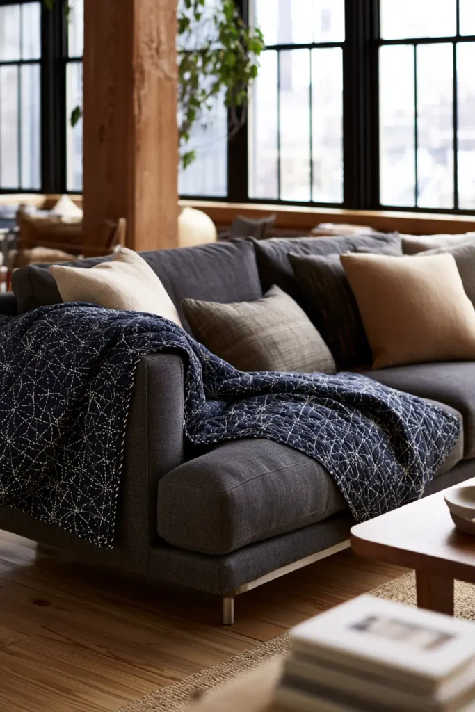 Kagome Basket Weave Sashiko Quilts for Textured Comfort