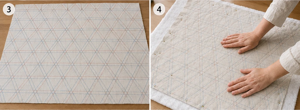 Kagome Basket Weave Sashiko Quilts for Textured Comfort