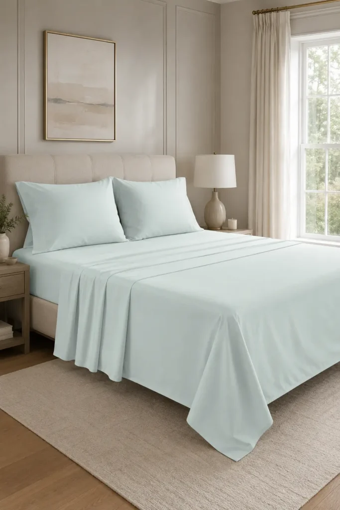 LANE LINEN 100% Egyptian Cotton Sateen Sheet Set