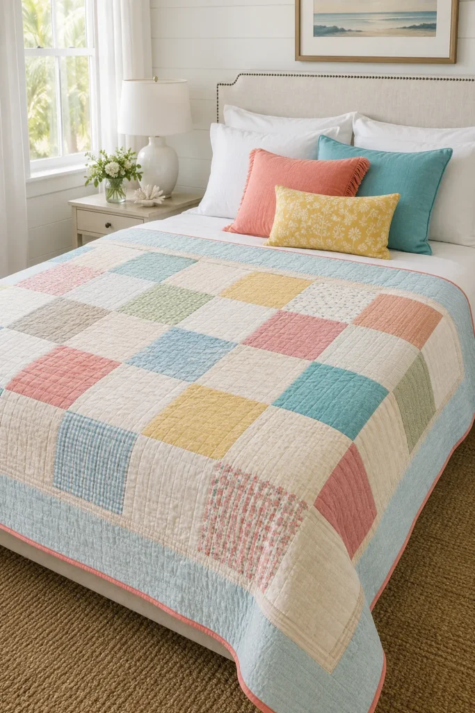 Linen-Blend Quilts Durable, Airy Designs for Warm Weather