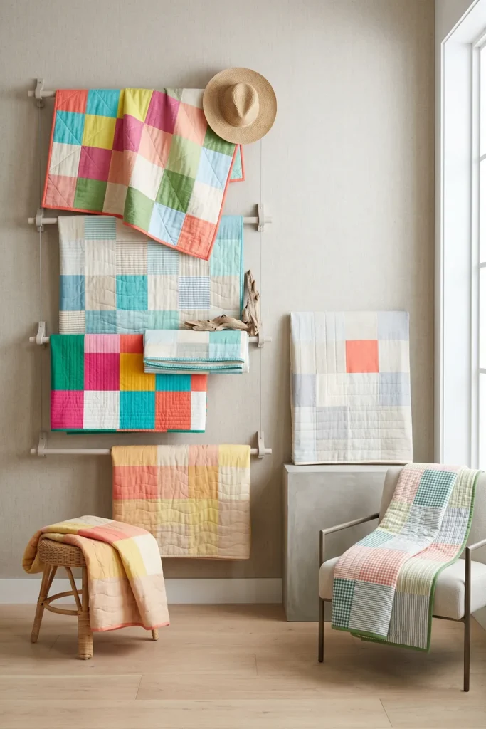 Linen-Blend Quilts Durable, Airy Designs for Warm Weather
