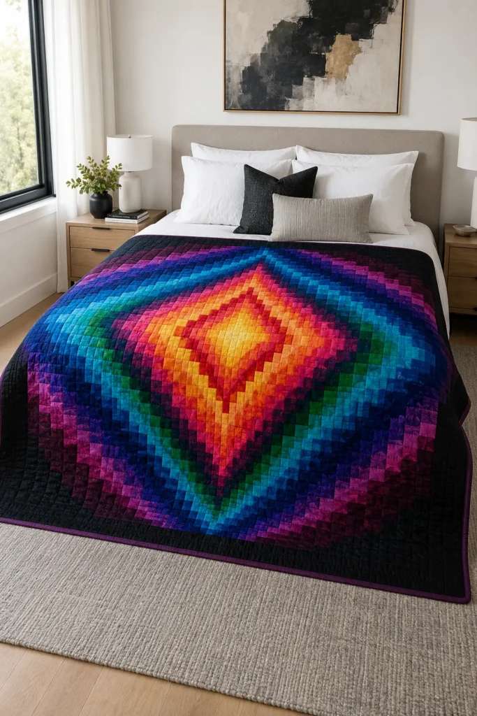 Mesmerizing Optical Illusion Bargello Quilts for Striking Statement Pieces