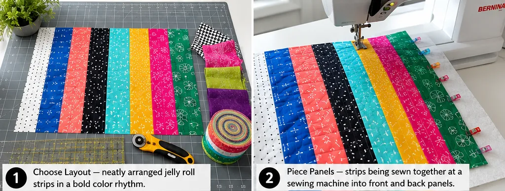 Modern Jelly Roll Patchwork Tote Bag Designs for Creative Fashion