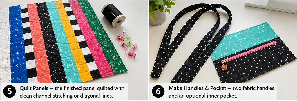 Modern Jelly Roll Patchwork Tote Bag Designs for Creative Fashion