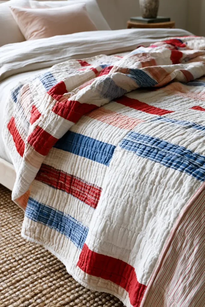 Modern Patchwork Summer Quilts for Lightweight Warm Weather Comfort