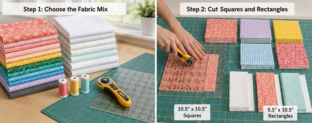 Modern Patchwork Summer Quilts for Lightweight Warm Weather Comfort