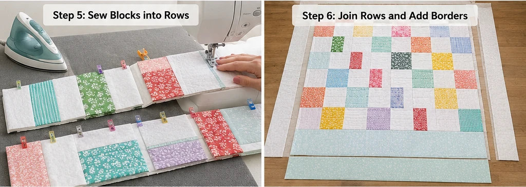Modern Patchwork Summer Quilts for Lightweight Warm Weather Comfort