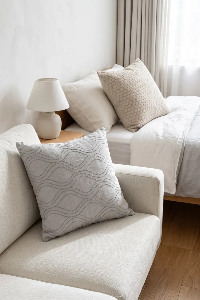 Monochrome Sashiko Pillow Covers for Chic Minimalist Accents