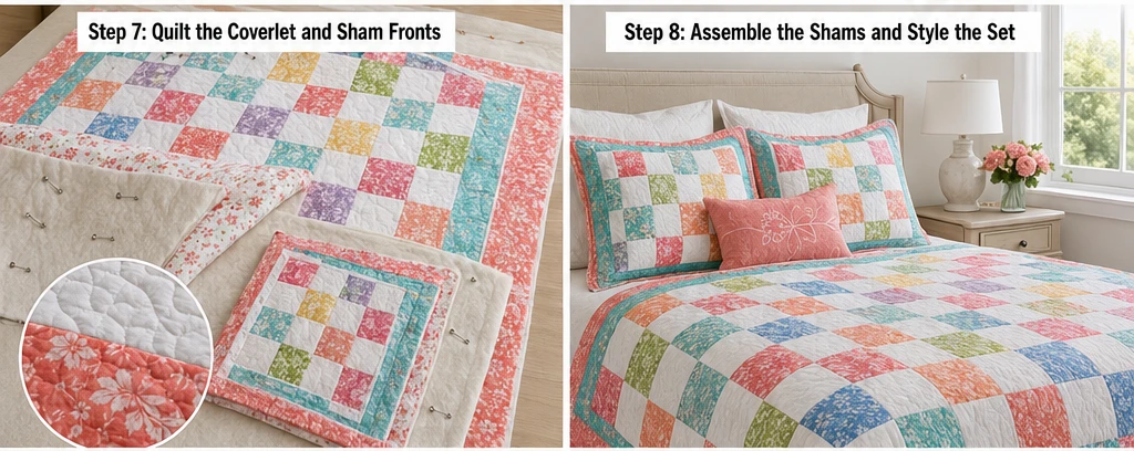 Quilted Sham & Coverlet Sets - Coordinated Looks for a Polished Bed