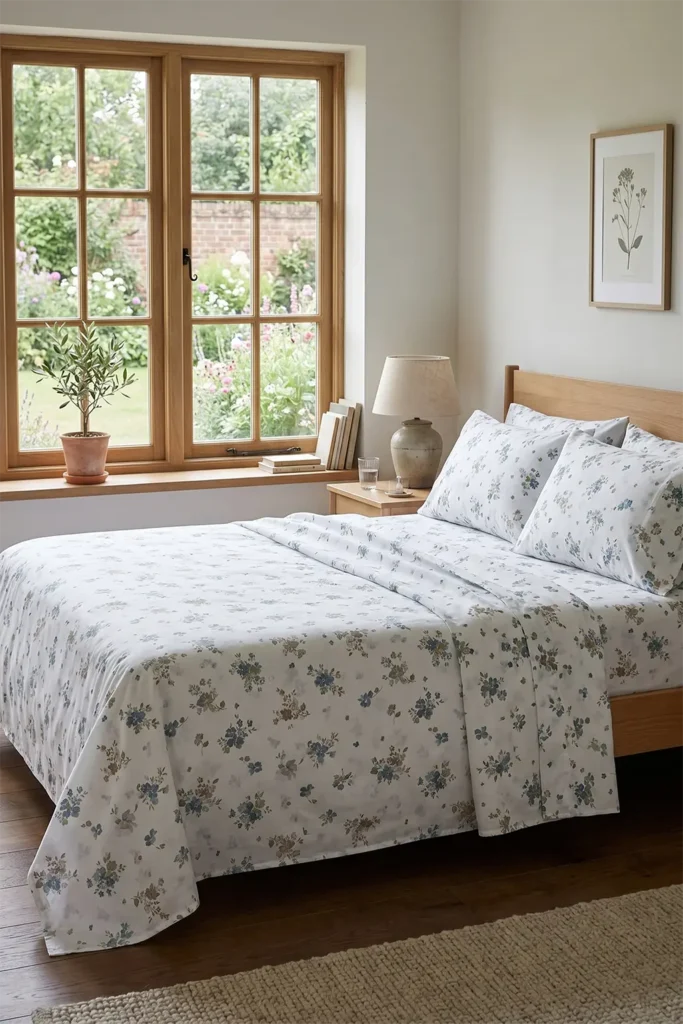 RUVANTI Organic Cotton Percale Sheet Set