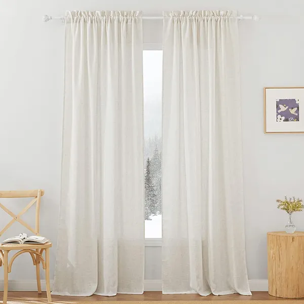 RYB HOME Linen Sheer