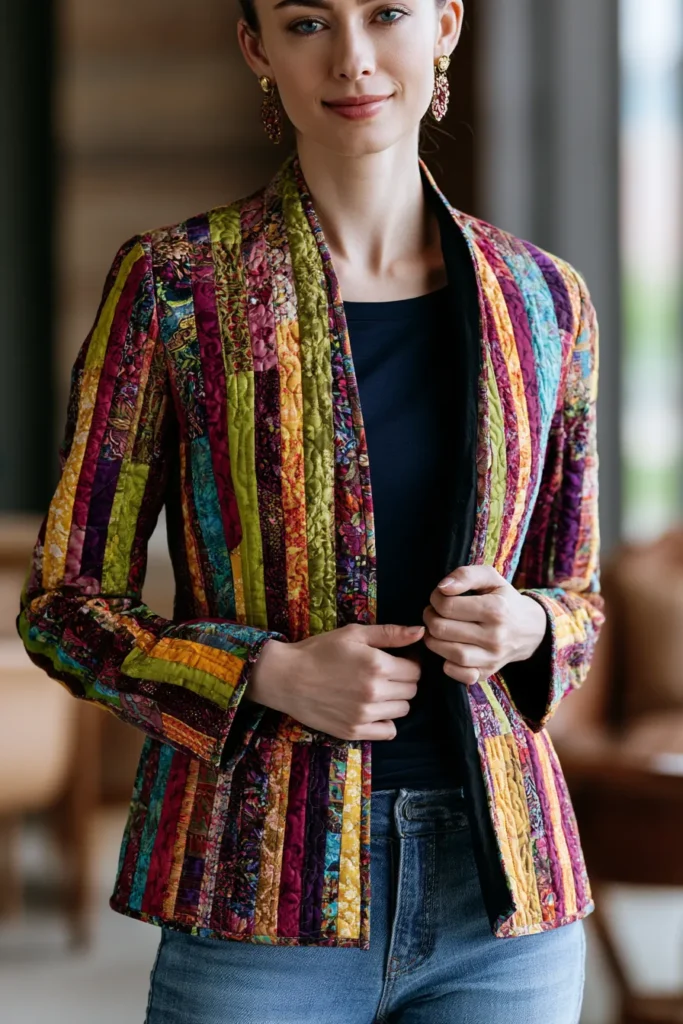 Reversible Jelly Roll Quilt Jacket Ideas for Versatile Outfits
