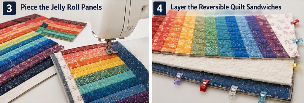 Reversible Jelly Roll Quilt Jacket Ideas for Versatile Outfits