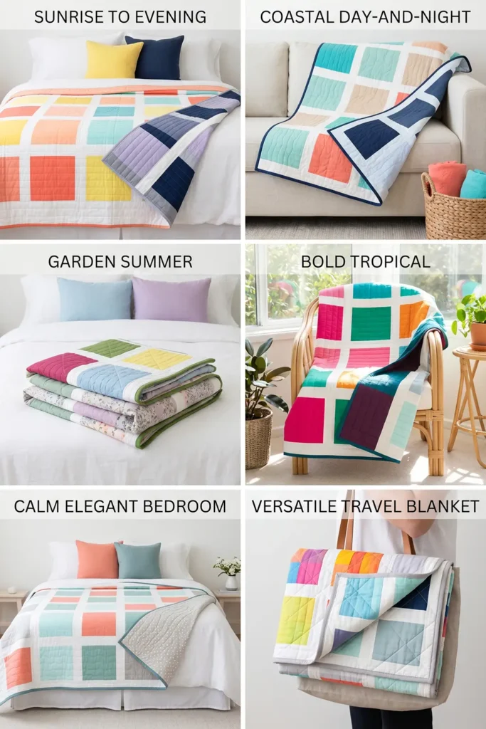 Reversible Summer Quilts Versatile Styles for Day and Night