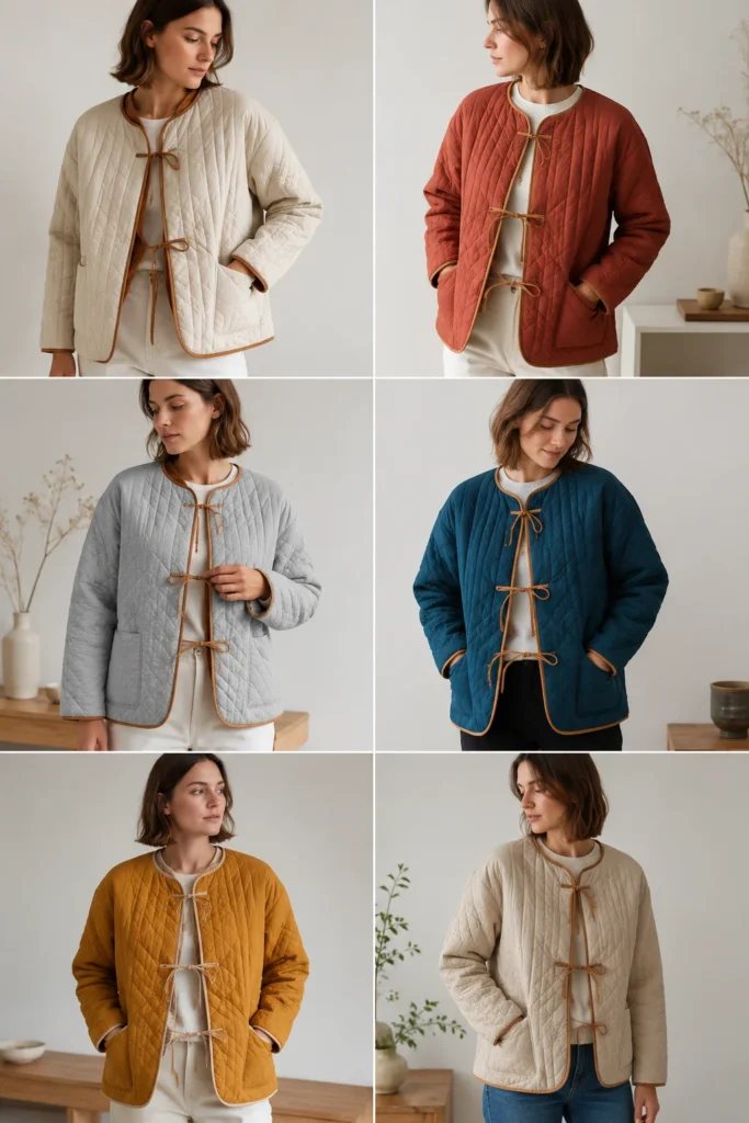 Reversible Two-Tone Quilted Jacket for Versatile Scandi Dressing
