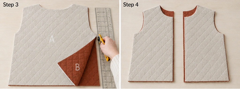 Reversible Two-Tone Quilted Jacket for Versatile Scandi Dressing