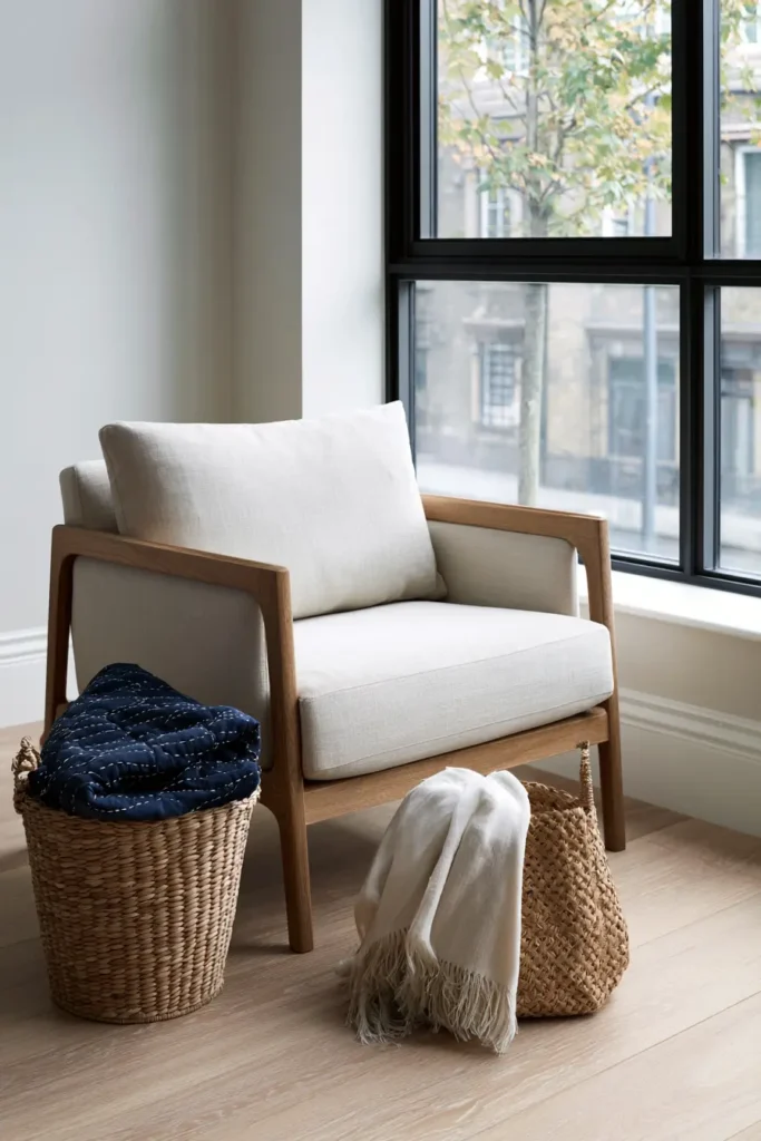 Sashiko Throw Quilts for Cozy Living Room Styling