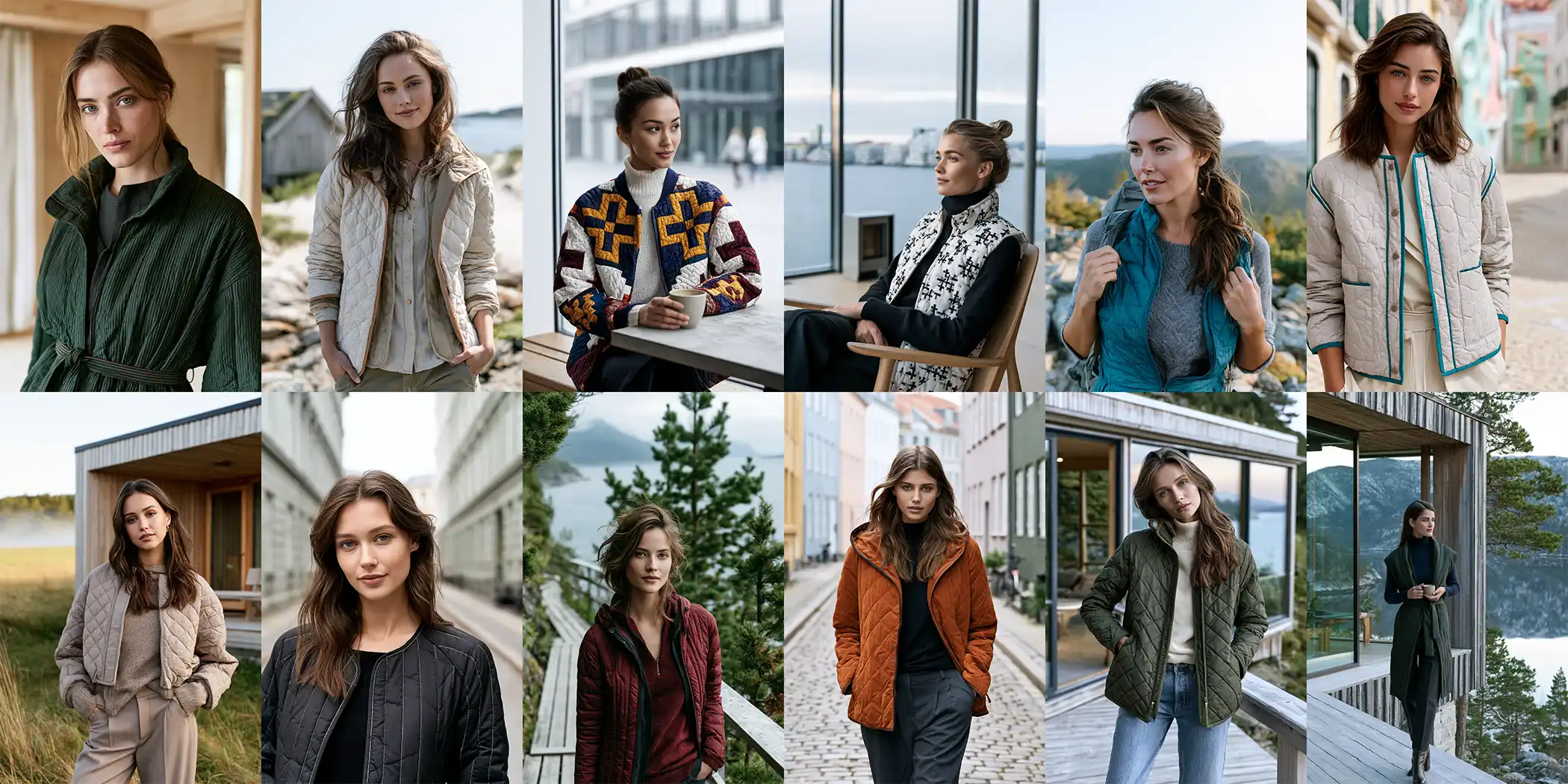 Scandinavian Quilted Jackets and Vests