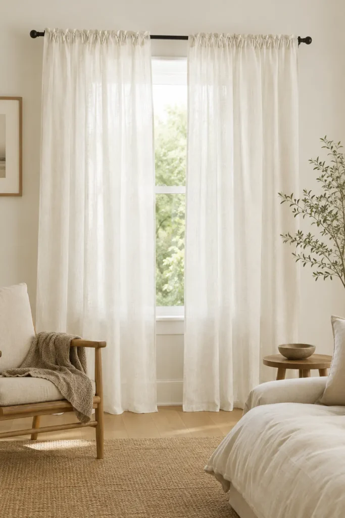 Semi-Sheer RYB HOME Linen Sheer