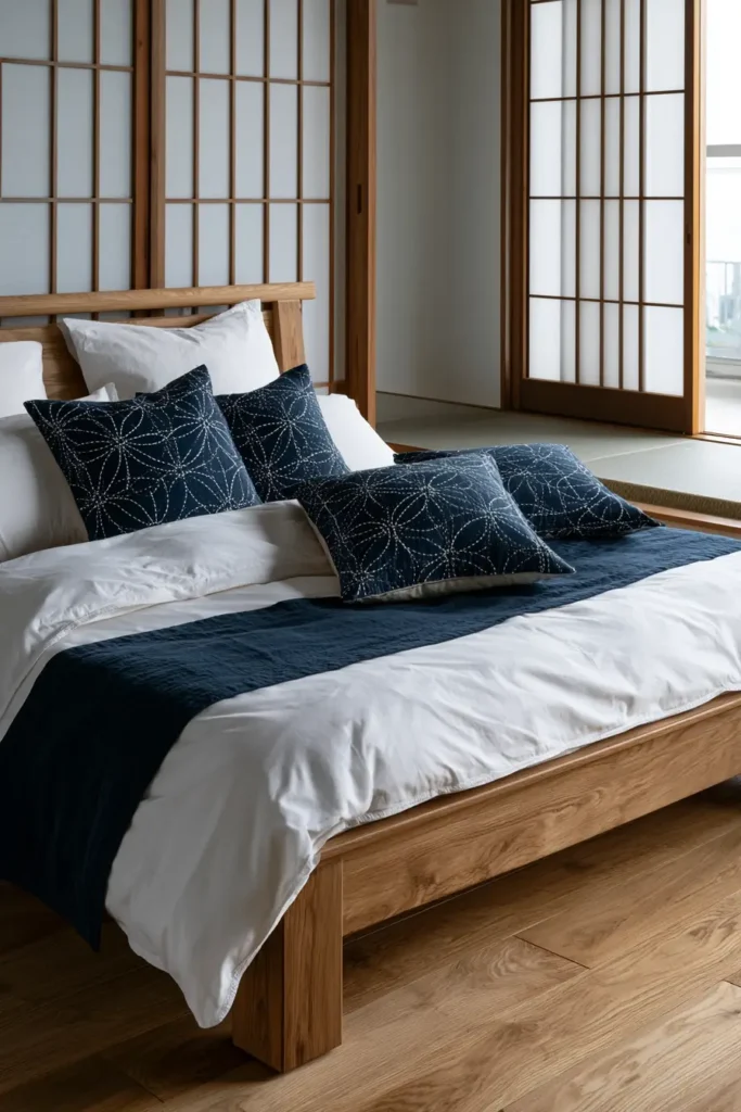 Shippō Seven Treasures Sashiko Pillow Covers for Timeless Charm