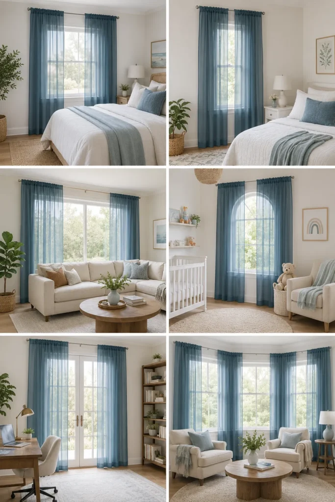 Simplebrand Dusty Blue Sheer