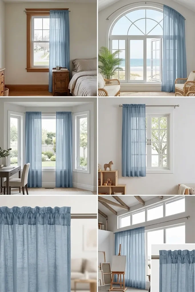 Simplebrand Dusty Blue Sheer