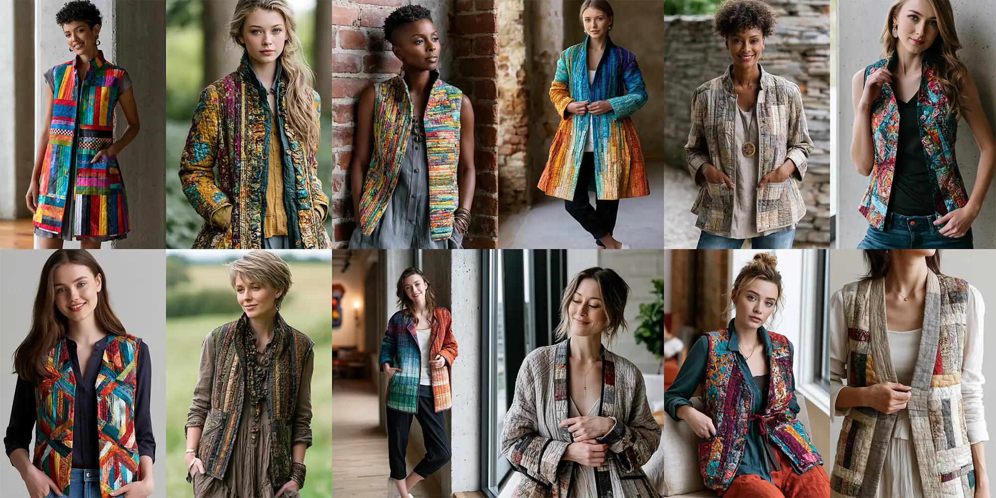 Stylish Jelly Roll Quilted Jackets and Vests for Cozy Comfort
