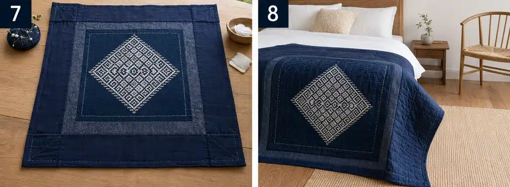 Traditional Kogin Sashiko Quilt Designs for Authentic Japanese Style