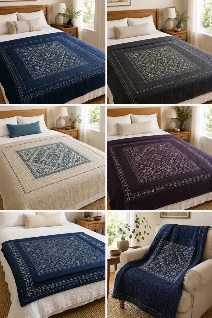 Traditional Kogin Sashiko Quilt Designs for Authentic Japanese Style