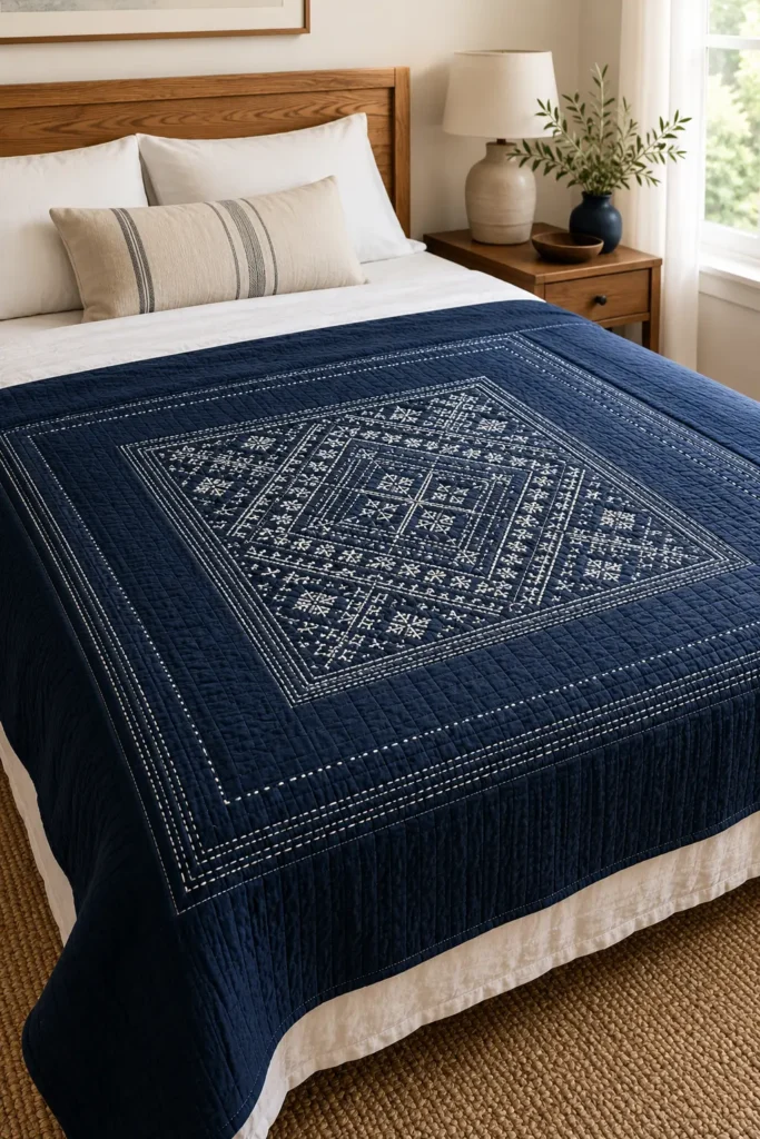 Traditional Kogin Sashiko Quilt Designs for Authentic Japanese Style