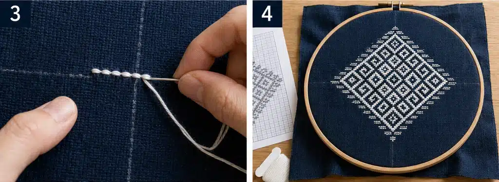 Traditional Kogin Sashiko Quilt Designs for Authentic Japanese Style