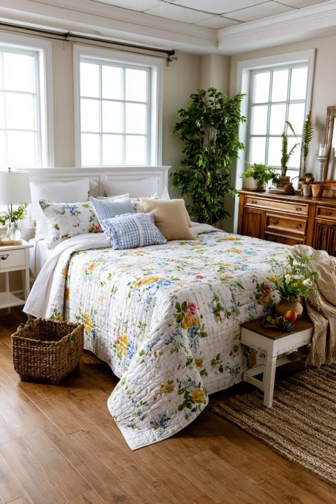 Vibrant Floral Summer Bed Covers for Bright, Stylish Master Bedrooms