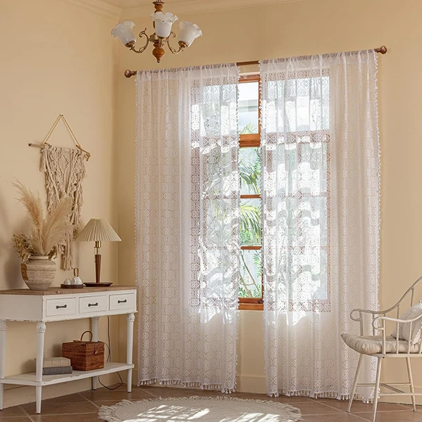 YJ YANJUN Boho Lace Curtains