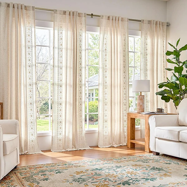 jinchan Weslie Boho Curtains