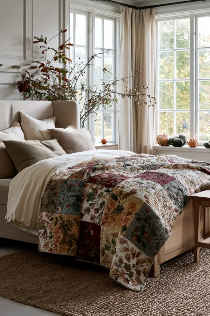 Acorn and Oak Leaf Quilt Designs for Woodland Warmth