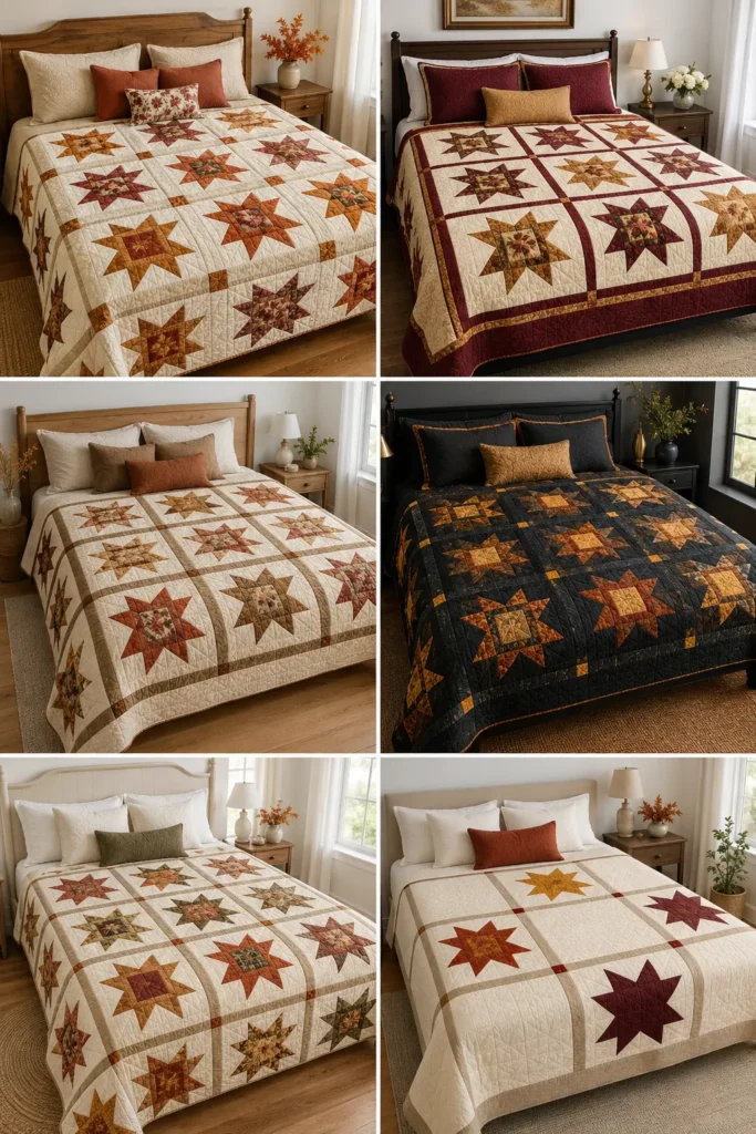Autumn Star Quilt Patterns for Timeless Fall Elegance