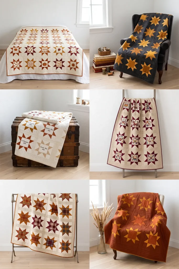 Autumn Star Quilt Patterns for Timeless Fall Elegance