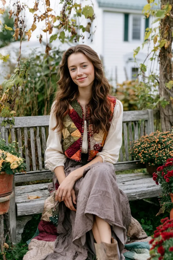 Cozy Cropped Quilt Vest for Easy Layering