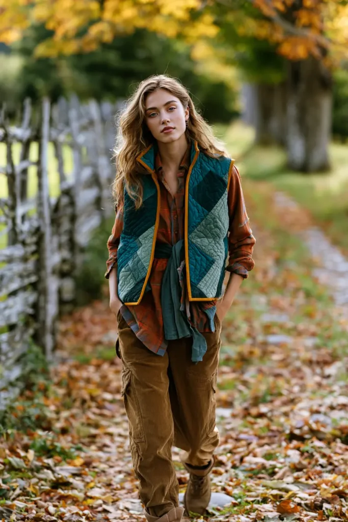Cozy Cropped Quilt Vest for Easy Layering