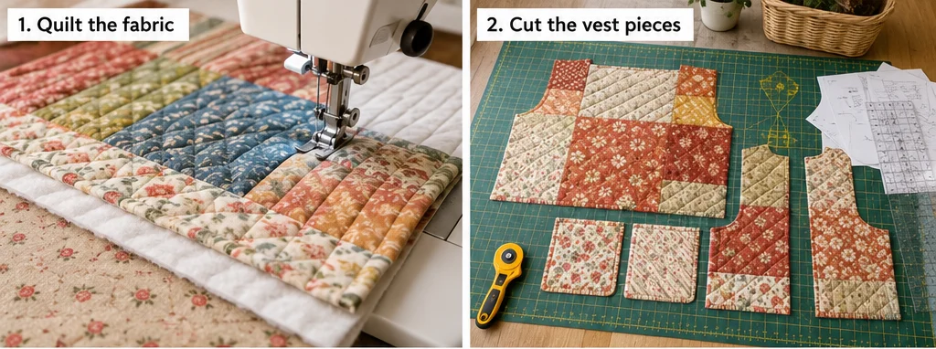 Cozy Cropped Quilt Vest for Easy Layering