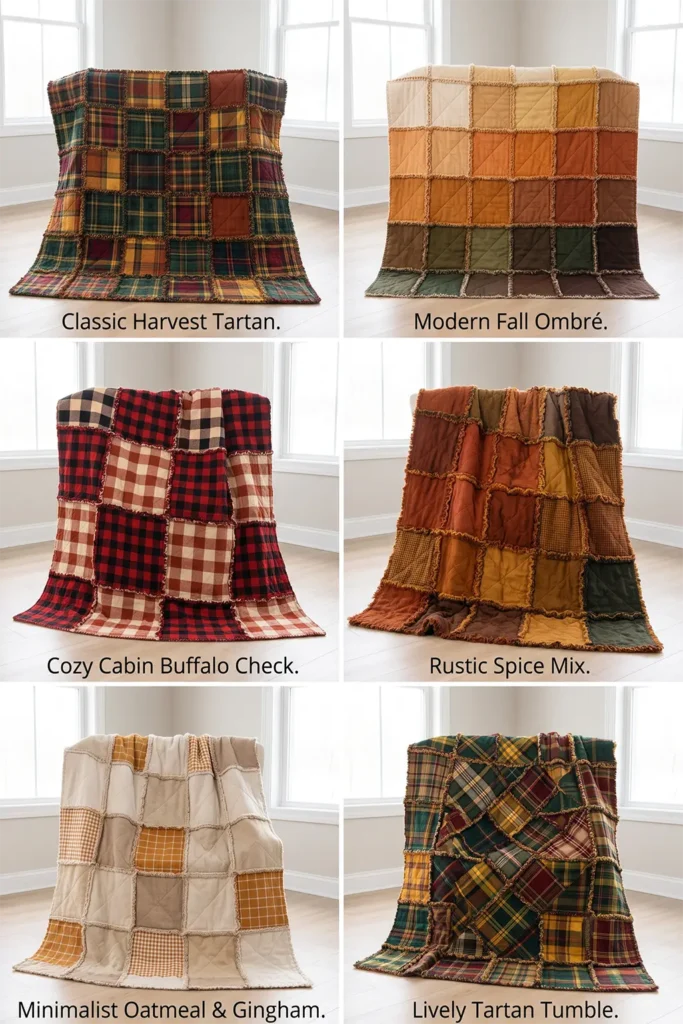 Cozy Flannel Rag Quilts for Soft Autumn Comfort