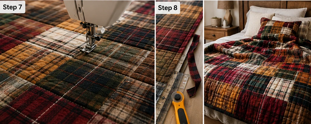 Cozy Plaid and Flannel Fall Quilts for Chilly Nights