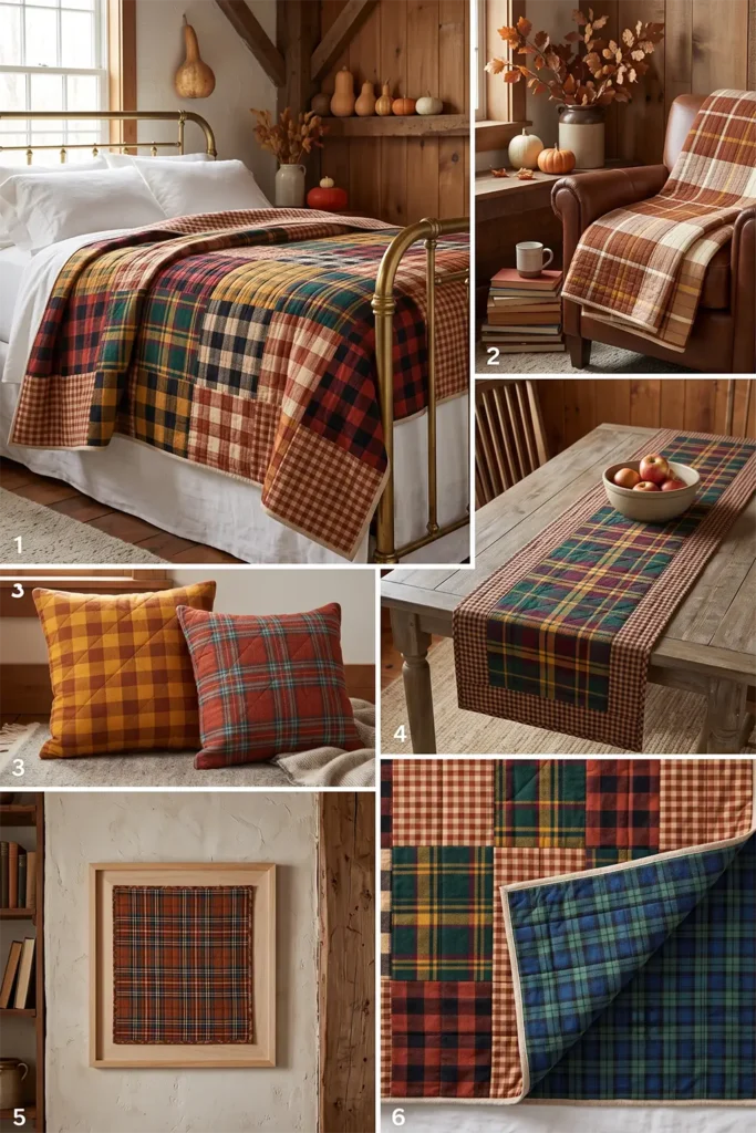 Cozy Plaid and Flannel Fall Quilts for Chilly Nights