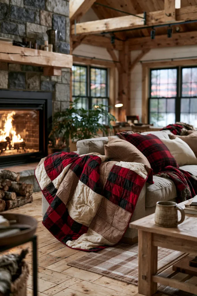 Cozy Plaid and Flannel Fall Quilts for Chilly Nights