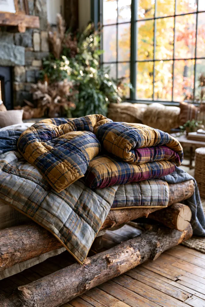 Cozy Plaid and Flannel Fall Quilts for Chilly Nights