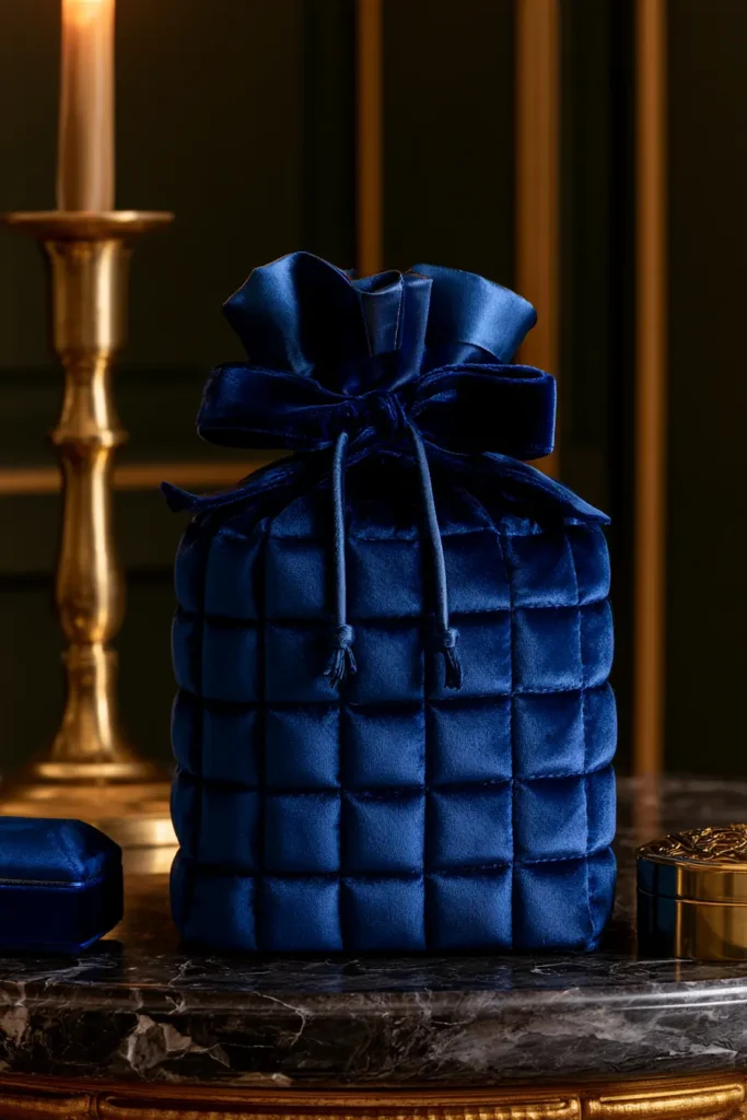 Elegant Velvet Quilted Gift Bags for Luxury Presents