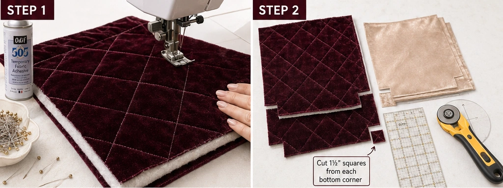 Elegant Velvet Quilted Gift Bags for Luxury Presents
